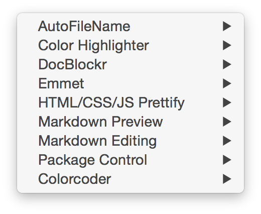 Sublime Text Packages